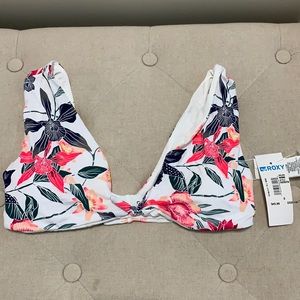 Roxy floral bikini top
